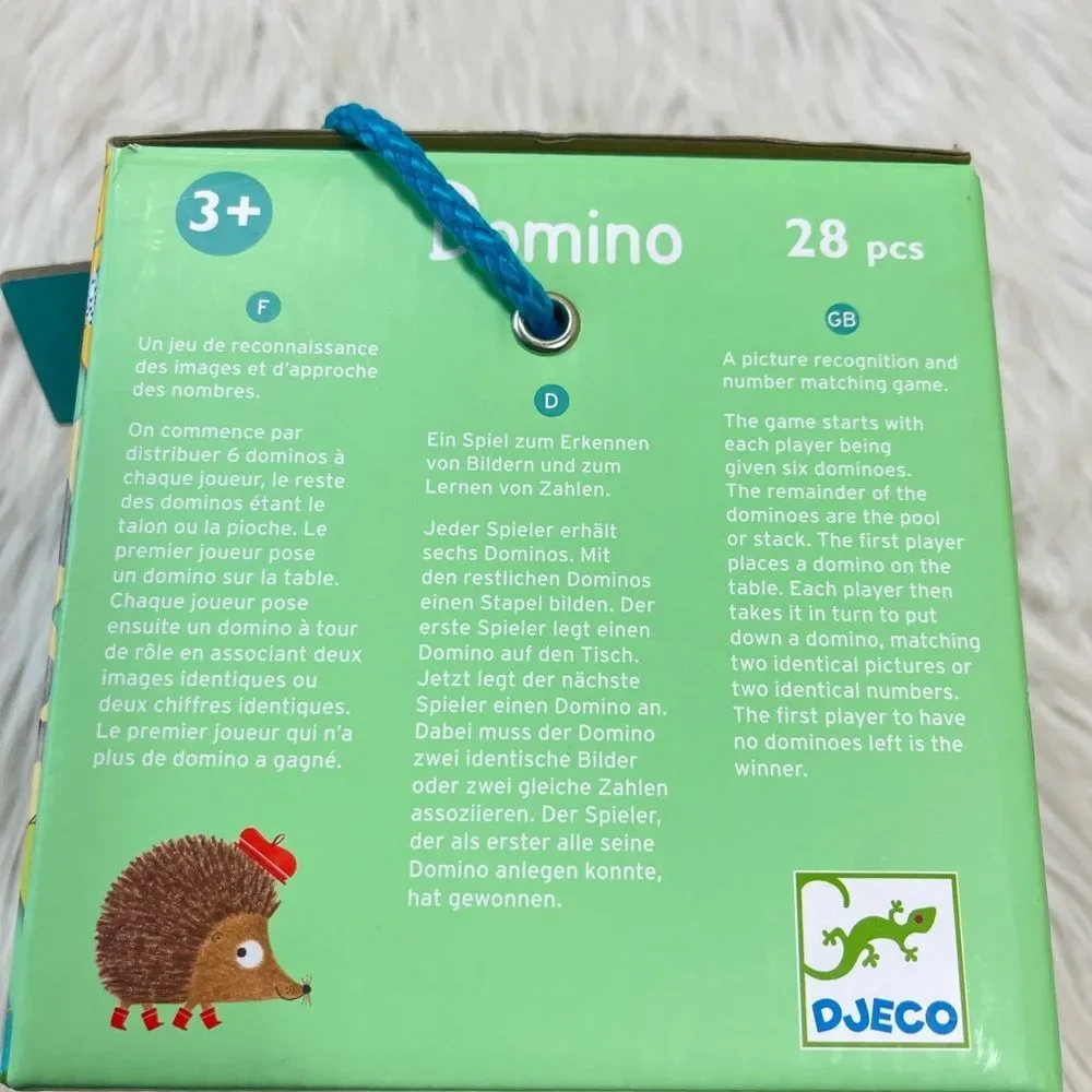 DJECO Forest Animals domino for kids age 3+ preschool